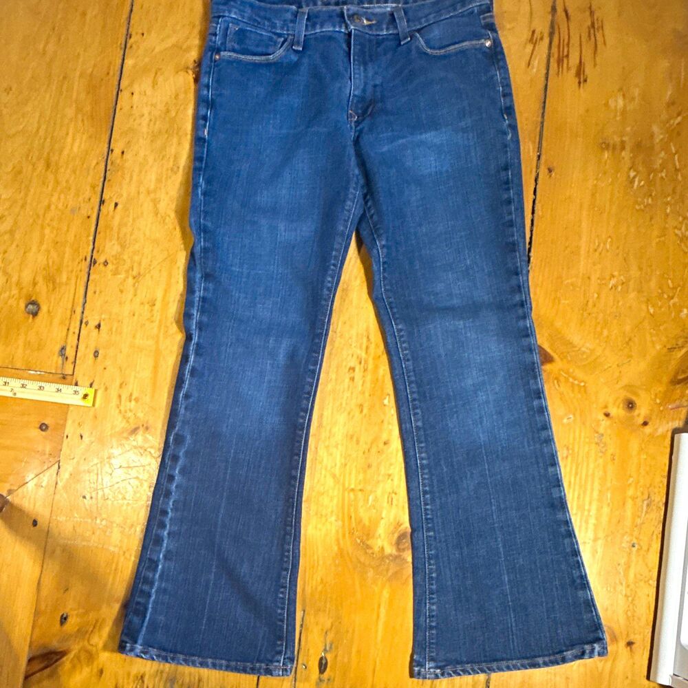 Old Navy Women's the sweet heart Denim Flared Mid Rise Stretch 5-Pocket Jeans 8